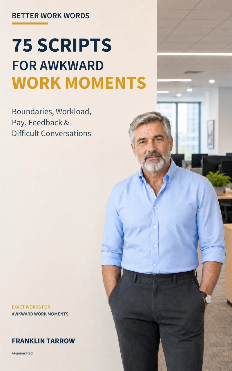 75 Scripts for Awkward Work Moments by Franklin Tarrow — book cover